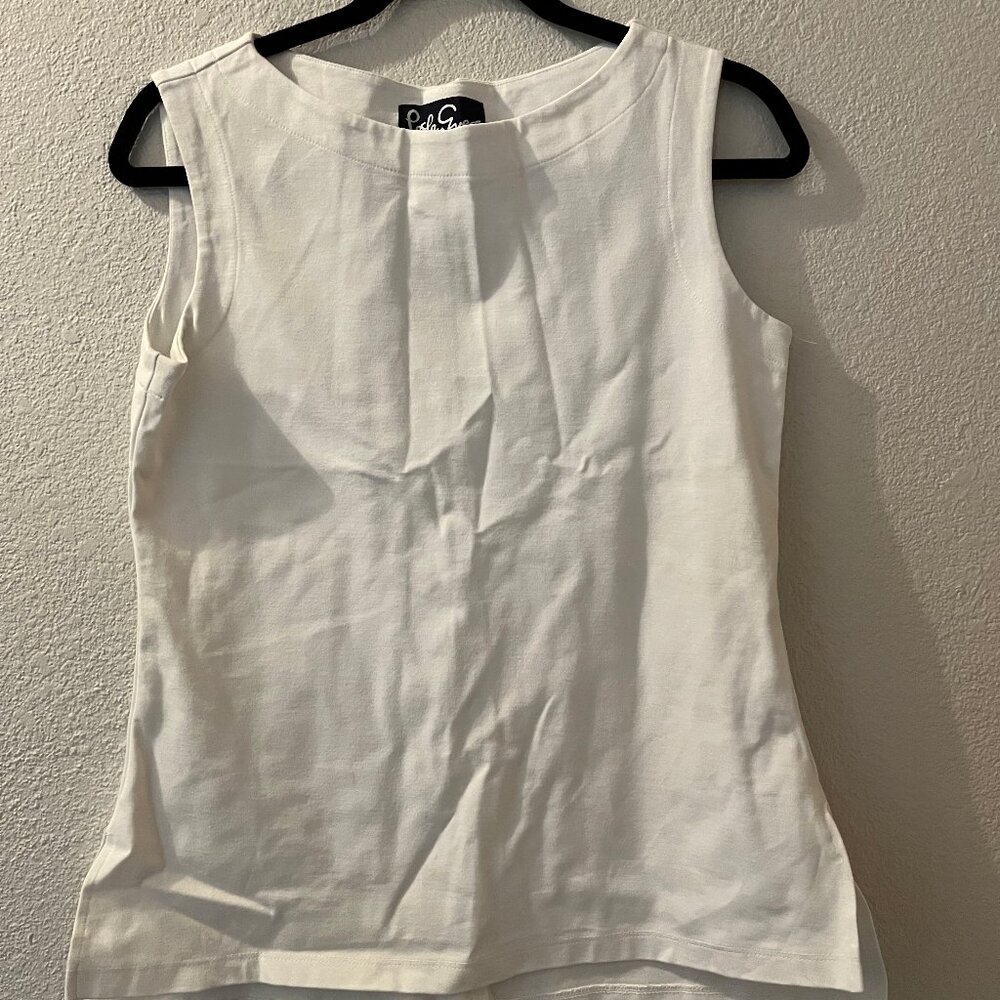 Lesley Evers white shell Size M gently worn